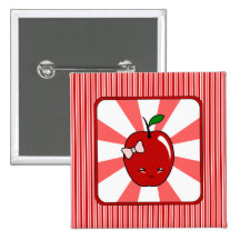 Kawaii Apple (chica) Pins