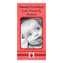 Kawaii Apple (chica) Tarjeta Fotografica Personalizada