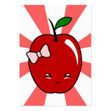 Kawaii Apple (chica) Tarjeta Personal