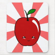Kawaii Apple (muchacho) Alfombrilla De Ratones