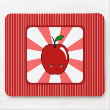 Kawaii Apple (muchacho) Tapetes De Raton