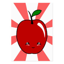 Kawaii Apple (muchacho) Tarjeta De Visita
