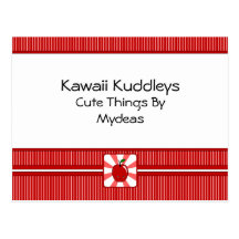 Kawaii Apple (muchacho) Tarjeta Postal