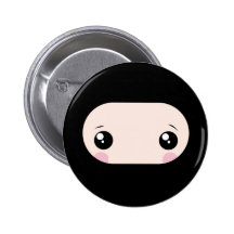 Kawaii de ruborización Ninja Pins