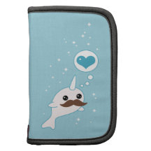 Kawaii Narwhal con el bigote Organizador