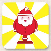 Kawaii Santa Posavasos