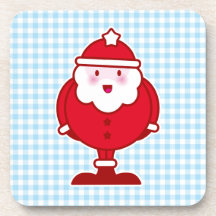 Kawaii Santa Posavasos De Bebidas