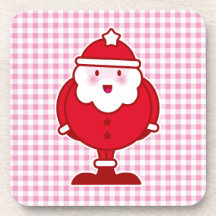 Kawaii Santa Posavasos