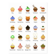 kawaiigrid tarjetas postales