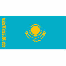 Kazajistán - bandera del Kazakh Esculturas Fotográficas