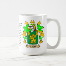 Keefe, el origen, el significado y el escudo tazas de café