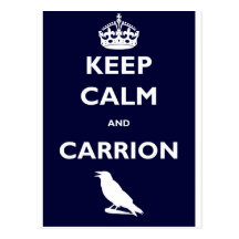 KEEP-CALM-AND-CARRION TARJETAS POSTALES