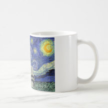 Kees-Gogh-Estrellado-Noche Tazas De Café