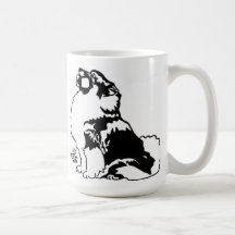 Keeshond de la obediencia taza de café