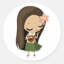 Keilana el chica de Hula Etiquetas
