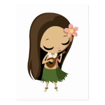 Keilana el chica de Hula Postales