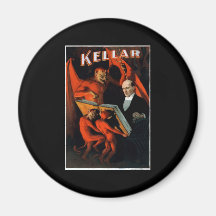 Kellar y sus criados imán para frigorífico