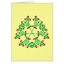 Kelten Blumen Ornament celtic flowers Grußkarten