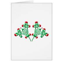 Kelten Blumen Ornament celtic flowers Karten