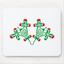 Kelten Blumen Ornament celtic flowers Mauspads