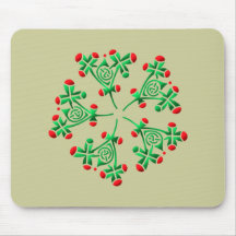 Kelten Blumen Ornament celtic flowers Mousepads