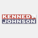 Kennedy/Johnson Etiqueta De Parachoque