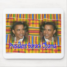 Kente Barack 1 Alfombrillas De Ratón