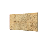 KentuckyPanoramic MapKentucky Lona Envuelta Para Galerías
