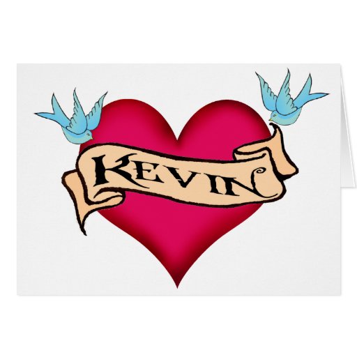 Kevin - camisetas y regalos de encargo del tatuaje felicitaciones | Zazzle