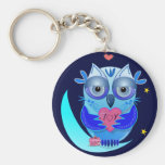 Keyholder romántico con el búho y el texto del dib llaveros