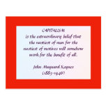 KEYNES en la postal del CAPITALISMO