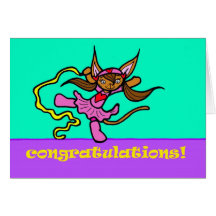 Kim/ congratulations! wenskaarten