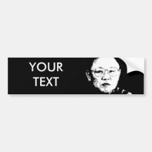Kim Jong Il Etiqueta De Parachoque