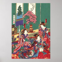 Kinpeiro nuevo Yoshiwara 1871 dejado Posters