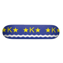 Kinshasha, bandera de República Democrática del Co Patines
