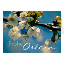 Kirschbluete • Osterkarte Tarjetas