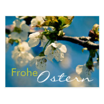 Kirschbluete • Osterpostkarte Postales