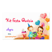 Kit festa cartoes de visitas