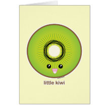 Kiwi de Kawaii Tarjetón