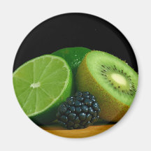 Kiwi y cal imán