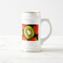 Kiwi y fresa tazas de café