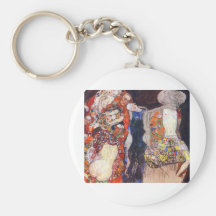 Klimt adorna a la novia con velo y la guirnalda llaveros personalizados