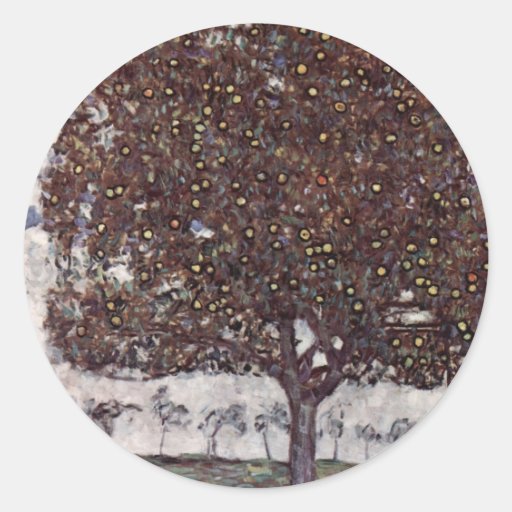 Klimt, Gustavo: Apfelbaum II Pegatina