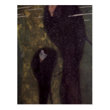 ¿Klimt, Gustavo muere la técnica 1889 de Sirenen?  Postales