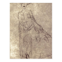 ¿Klimt sumario, Gustavo Studie f? ¿gema de r das?  Tarjeta Postal