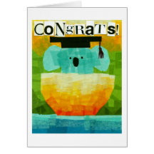 Koala de la graduación tarjetas
