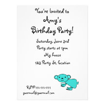 Koala de la turquesa invitaciones personalizada