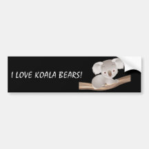 Koala del bebé etiqueta de parachoque