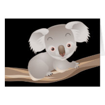 Koala del bebé tarjetas