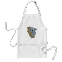Koala del dibujo animado delantales